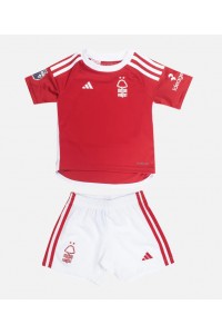 Nottingham Forest Jalkapallovaatteet Lasten Kotipeliasu 2023-24 Lyhythihainen (+ Lyhyet housut)